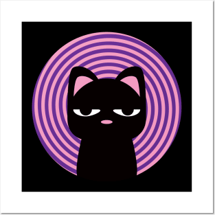 Ricky Cat (Spiral) Posters and Art